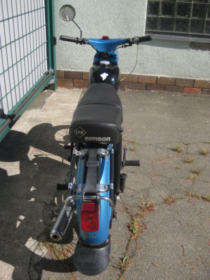 Simson Star SR4 2/1 mit Papiere DDR Keine S50 S51 Schwalbe in Bernsbach 