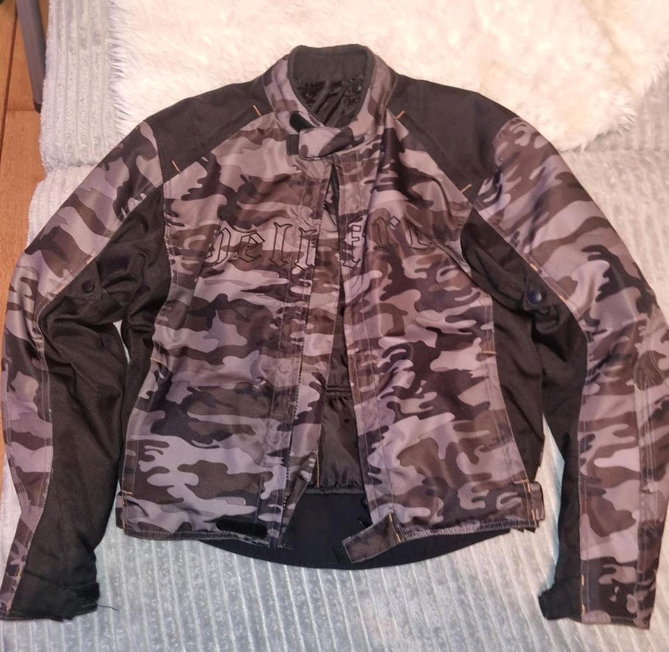 Motorradjacke Hellfire Gr.M Camo Grau in Viersen