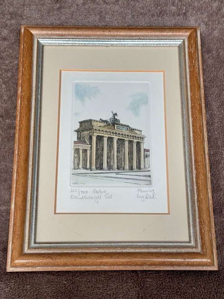 Bilder mit Brandenburger Tor Berlin dünnen Bleistift gemalt in Berlin