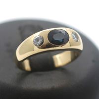 Brillant Saphir Gold Ring 750 18 Kt 0,30 Ct Diamant juweliero.de Innenstadt - Köln Altstadt Vorschau