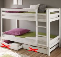 Kinder Bett Hochbett Etagenbett, Teilbar 90x200 cm Weiss Stock Be Nordrhein-Westfalen - Detmold Vorschau