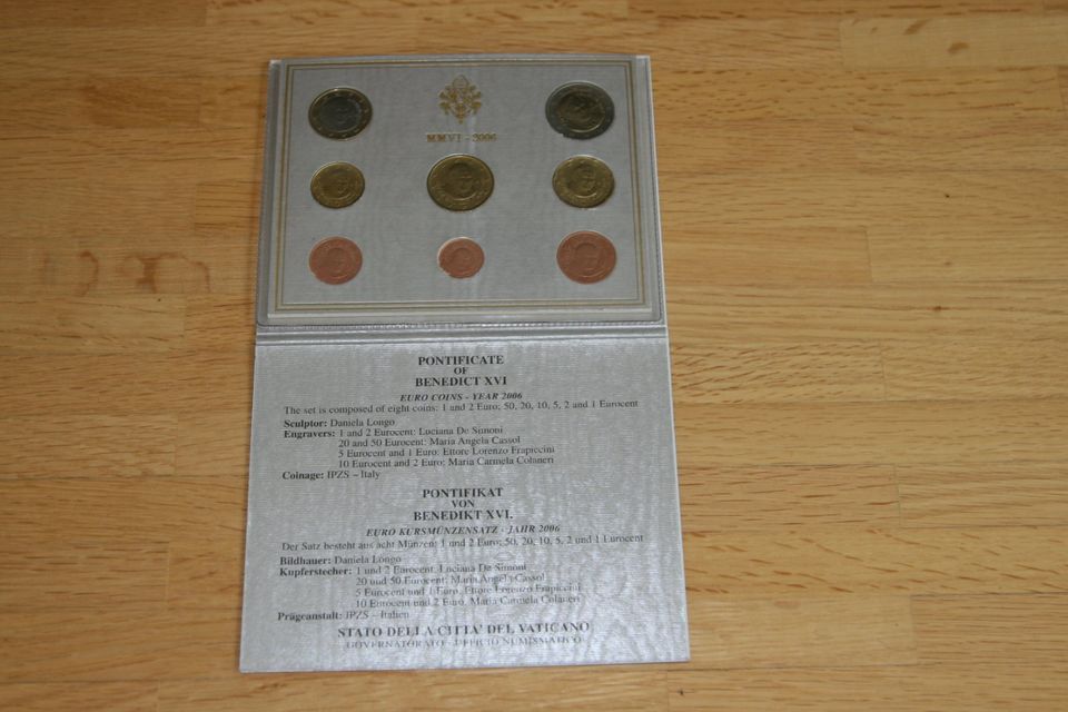 Vatikan MMVI 2006 Münzensatz in Jüchen