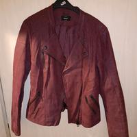 Kunstleder Jacke Bikerstyle Beerenfarben Gr 40 Hessen - Raunheim Vorschau