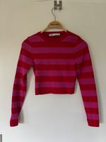 Zara Cropped Longsleeve Gr. M shirt pink rot Bayern - Etzelwang Vorschau