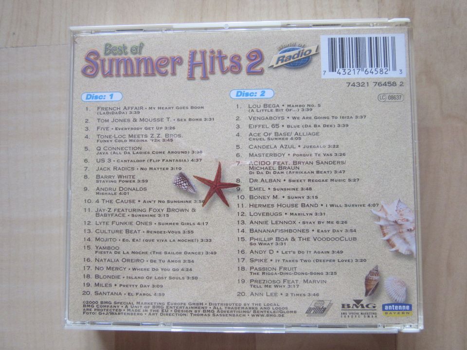2 CDs Best of Summer Hits 2 in Langenzenn
