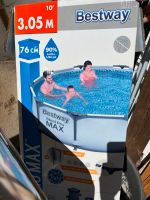 Bestway Pool H76cm 3,05m Dur Steel Pro Max inkl. Zubehör Hessen - Haiger Vorschau