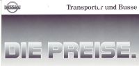 1992 PREISLISTE & AUSSTATTUNGEN NISSAN TRANSPORTER & BUSSE 07-92 Hessen - Birkenau Vorschau