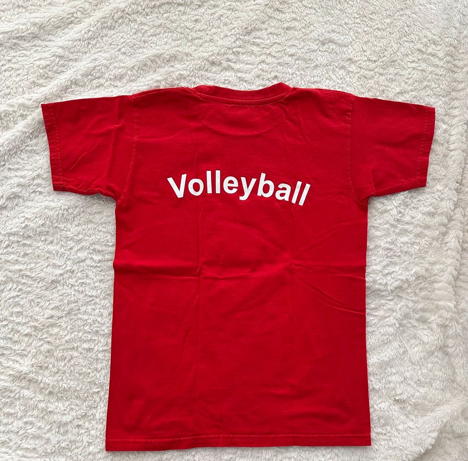 Jungen T-Shirt Shirt mit Aufdruck Volleyball Größe 152-164 rot in Bielefeld