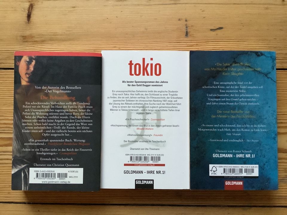 Mo Hayder - Behandlung, Tokio, Sekte in Berlin