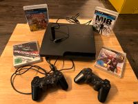 PlayStation 3 mit 2 Controller + 4 Spiele und Headset Niedersachsen - Stuhr Vorschau