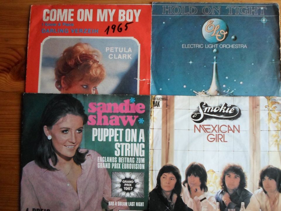 50 Single-Vinyls - 45 RPM - Rock/Pop - Englisch in Essen