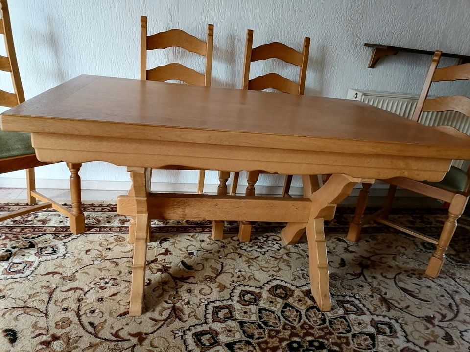 Tisch mit 6 Stühlen Eiche in Selm