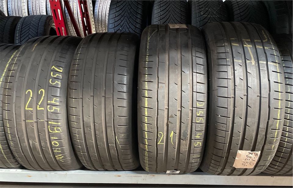 4 Sommerreifen 255 45 R19 104W (6-6,5 mm) HANKOOK Ventus S1 evo3 in Würzburg