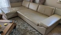 Reduzierung - Echtleder-Couchgarnitur beige modern Bayern - Neufarn Vorschau