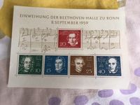Einweihung Beethoven-Halle Bonn 1959 Briefmarkenblock Sendling - Obersendling Vorschau