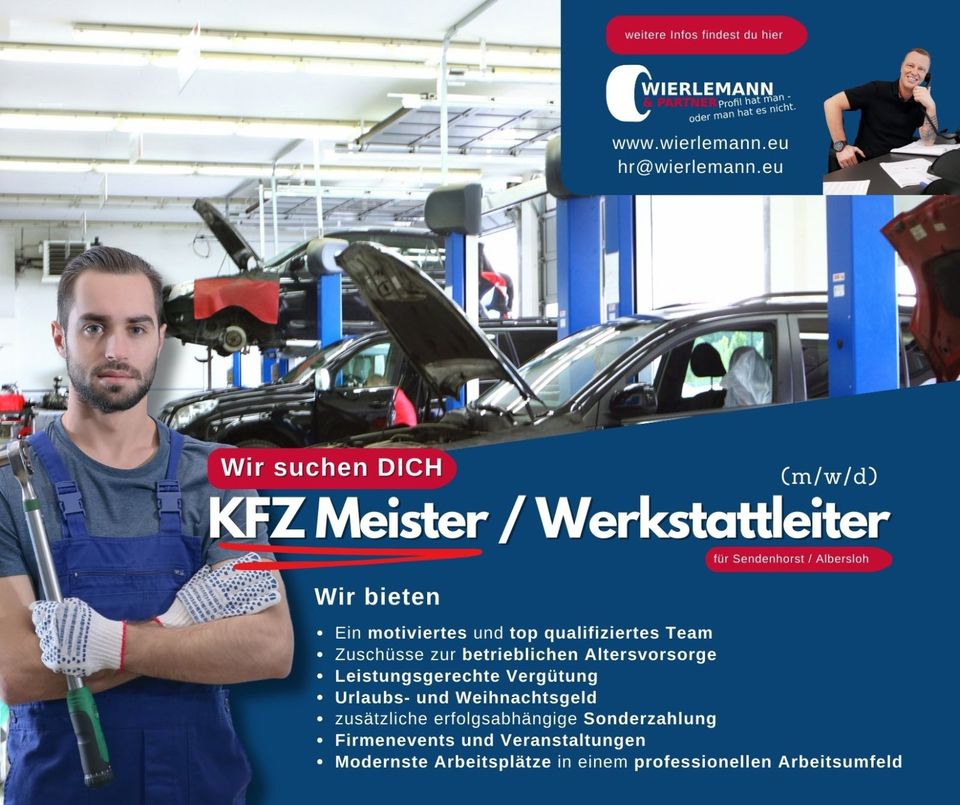 KFZ-Meister für Werkstattleitung in Sendenhorst