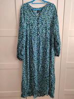 GINA KLEID 48 MAXI BLAU BLUMEN Sachsen-Anhalt - Naumburg (Saale) Vorschau