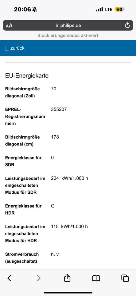 Philips 70PUS7505 4k in Leipzig