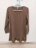 **NEU** TREDY long Shirt Oberteil Strick häkelborte taupe 40 Hessen - Fulda Vorschau