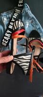 ZARA Trafaluc Sandalen Zebra schwarz rot orange Gr37 TOP! Bayern - Mühldorf a.Inn Vorschau