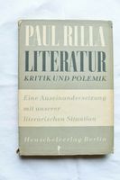 Paul Rilla; Literatur : Kritik und Polemik. Sachsen - Brandis Vorschau