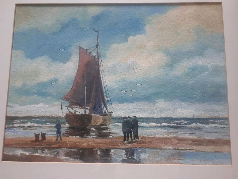 Aquarell Bild Ostsee Gemälde in Gülzow-Prüzen