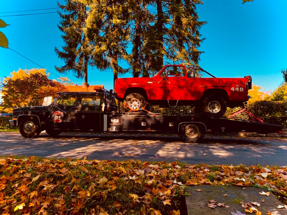 GMC US Abschleppwagen V8 Hauler Autotransporter Sierra Tausch in Waltenhofen