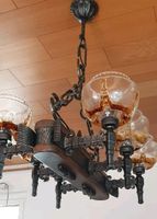 6fl. Lampe Eisen, Eiche massiv + Wandlampen Bonn - Bonn-Zentrum Vorschau