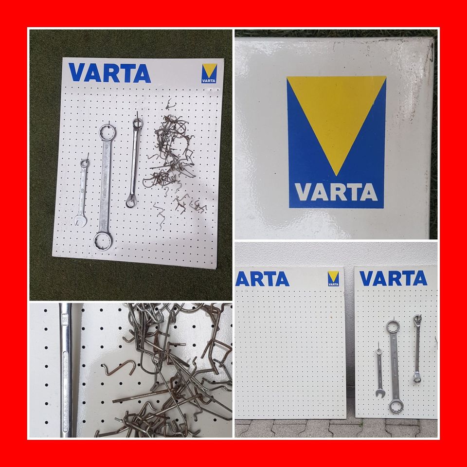 Varta Werkzeughalter Lochplatte 2x kein Email vintage 61/76cm in Weinheim