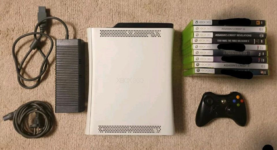 Microsoft Xbox 360 Konsole - 256GB  1 Controller + 6 Games & mehr in Wolfratshausen