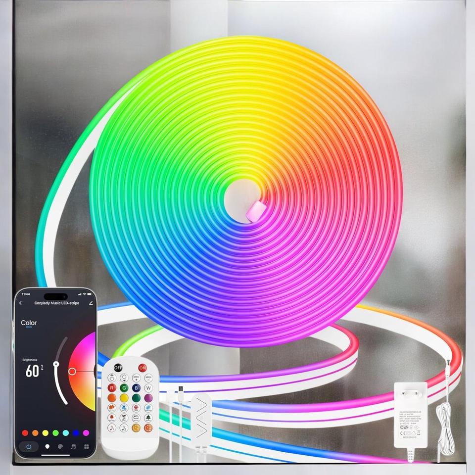 Neon LED Strip 5m RGB IP65 Flexibel BT 12V Colour Changing NEU in Berlin