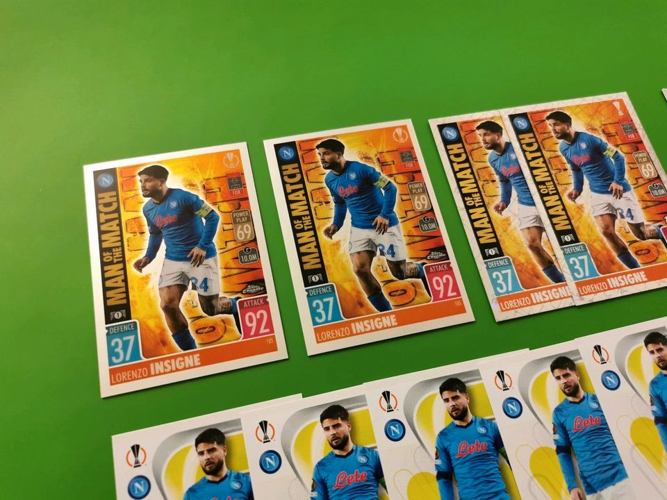 LORENZO INSIGNE 17x Fußball Karte Topps chrome Italia SSC Neapel in Berlin