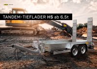 HUMBAUR HS Tandem Tieflader LKW-Anhänger NEUFAHRZEUG Baggeranhänger Baumaschinenanhänger Lkw Trailer ab Juni verfügbar! Bayern - Pirk Vorschau