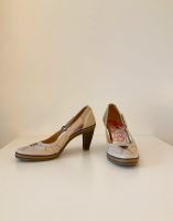 MEXX Lederpumps Cut Out Pumps bequeme High Heels Kork-Optik Abs. Herzogtum Lauenburg - Wentorf Vorschau