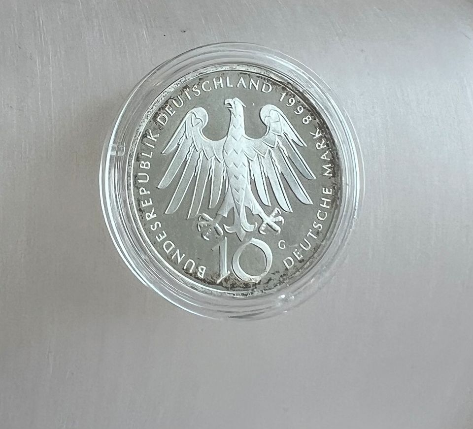 10 DM Sonderprägung Hildegard von Bingen 1998 G in Trusetal