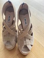 Miu Miu Sandalette Plateau Velours Beige 40 Nude neuwertig bequem Berlin - Zehlendorf Vorschau