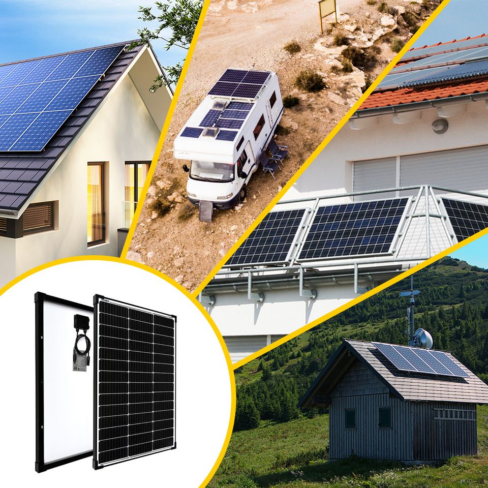 Offgridtec® MONO-130 V2 Solarpanel 20V Black Frame in Eggenfelden