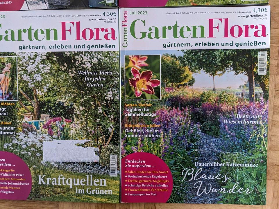 GartenFlora Gartenzeitschriften Februar bis Juli 2023 in Reppenstedt