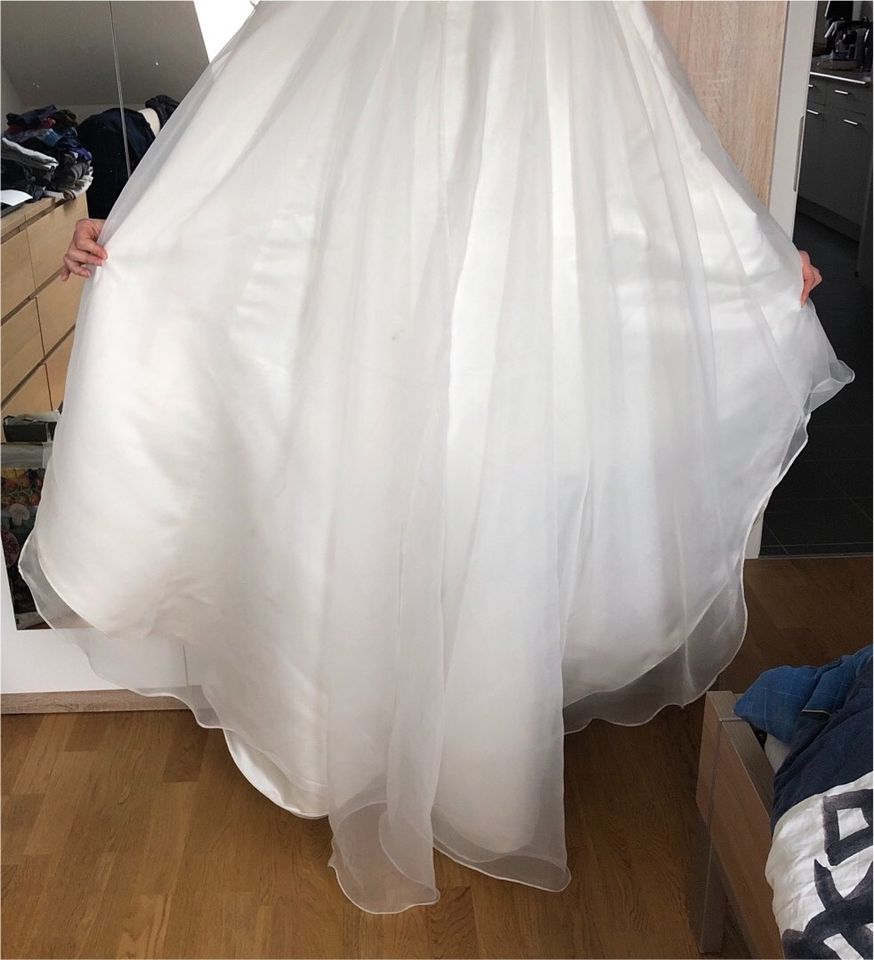 Brautkleid Weise Größe 38 Ivory A-Linie Hochzeit in Kelsterbach