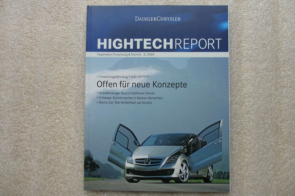 Mercedes / Daimler Chrysler Zeitschrift Hightech Report 02 / 2005 in Ennigerloh