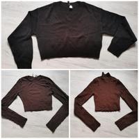 3 x Langarm Shirt Pullover H&M Divided Gr. XXS schwarz braun Niedersachsen - Giesen Vorschau