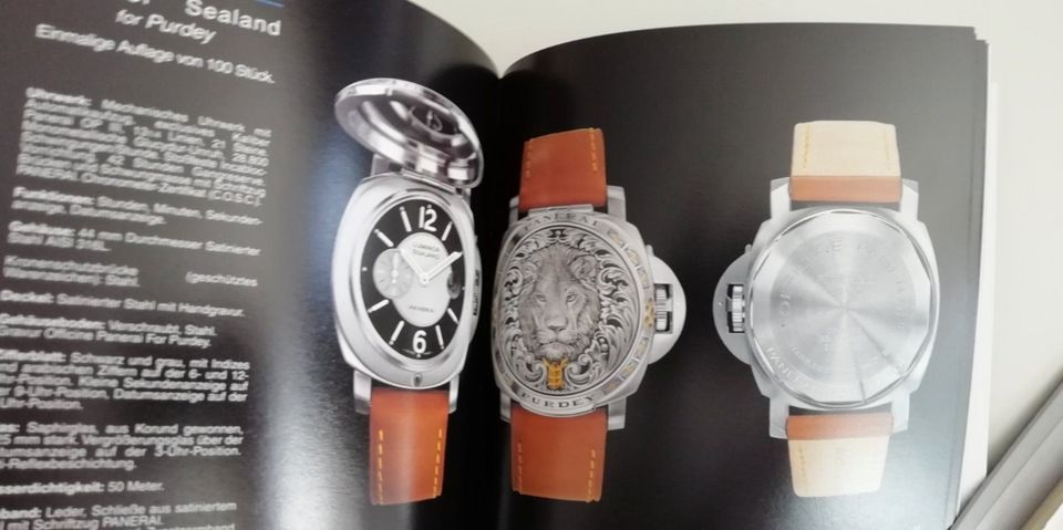 Panerai Katalog Prospekt Spezial Editions 1997 bis 2003 in Hamburg