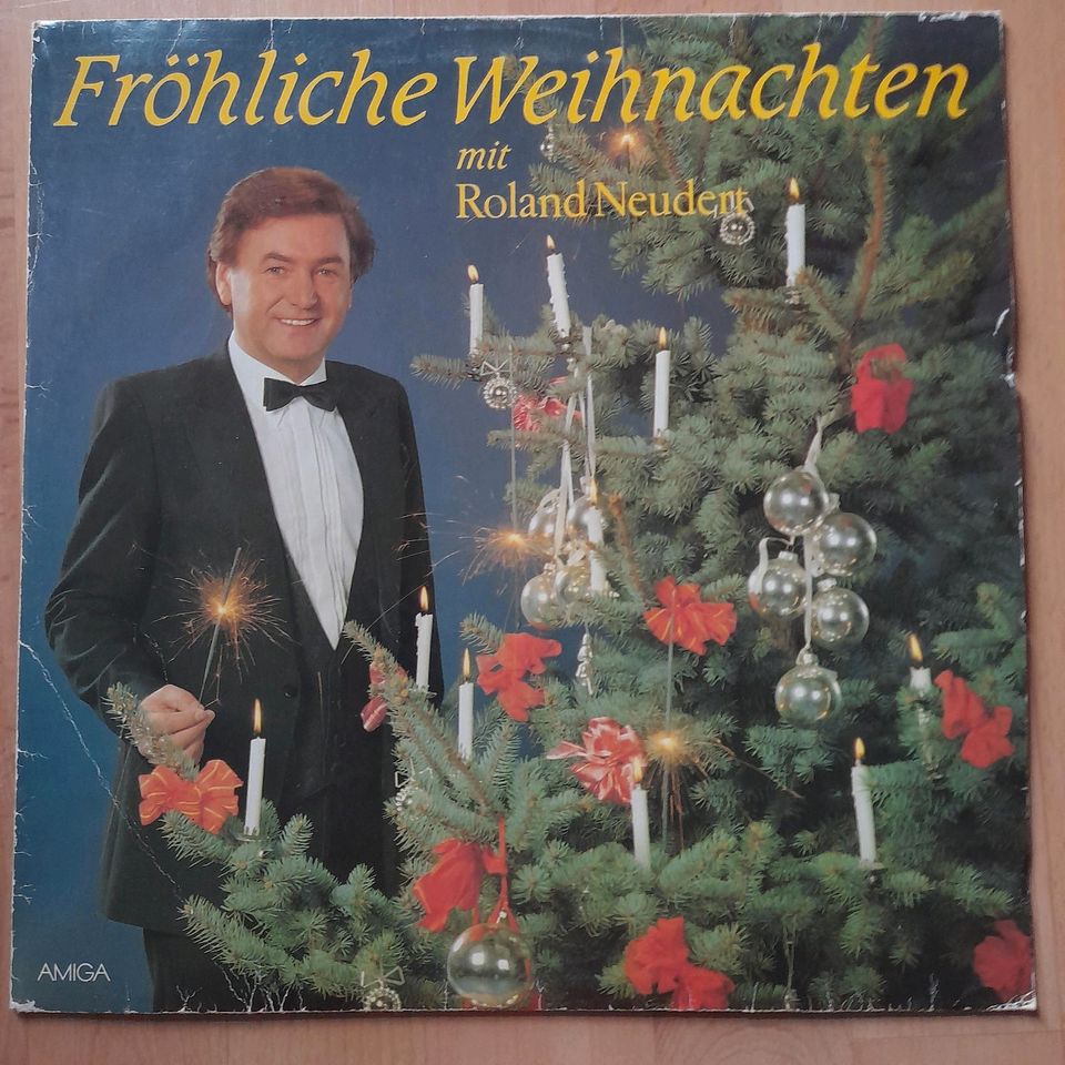 DDR Schallplatte Amiga Fröhliche Weihnachten mit Roland Neudert in Demitz-Thumitz