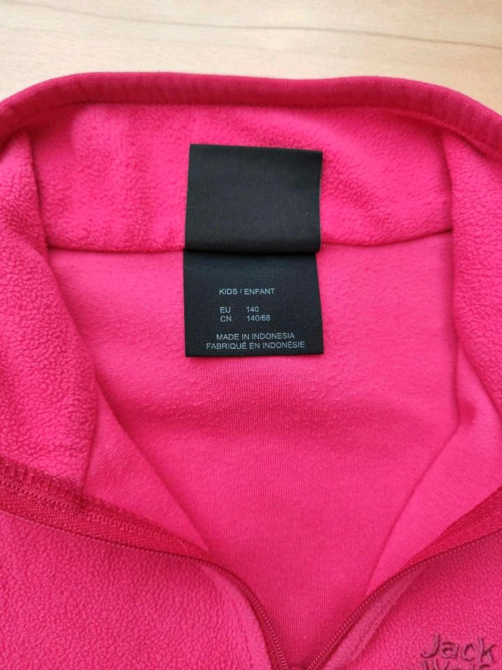 Jack Wolfskin Gr 140 pink Fleece Pullover nanuk 100 top in Rottenburg a.d.Laaber