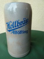 Bierkrug Steinkrug 1 l, Brauerei Hellbräu Altötting, Sammlerkrug Bayern - Zorneding Vorschau