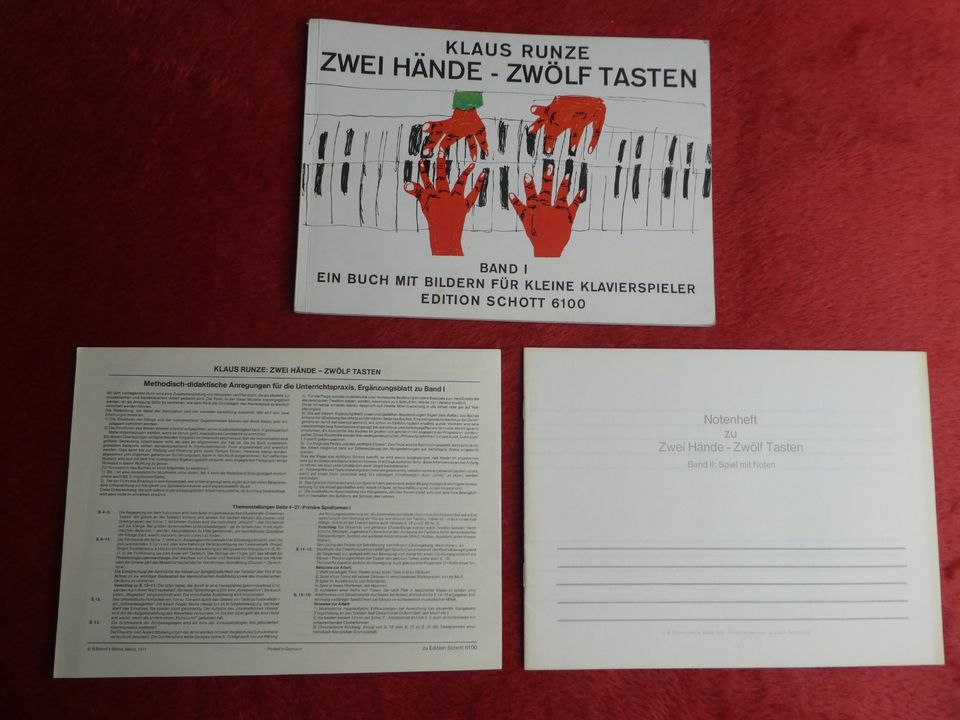 Zwei Hände-Zwölf Tasten,Band 1,Klaus Runze,Schott,Klavierschule in Remscheid