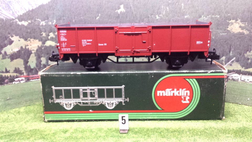 0111) Märklin 4850 Spur 1 Offener GW Type Omm 55  mit OVP in Overath