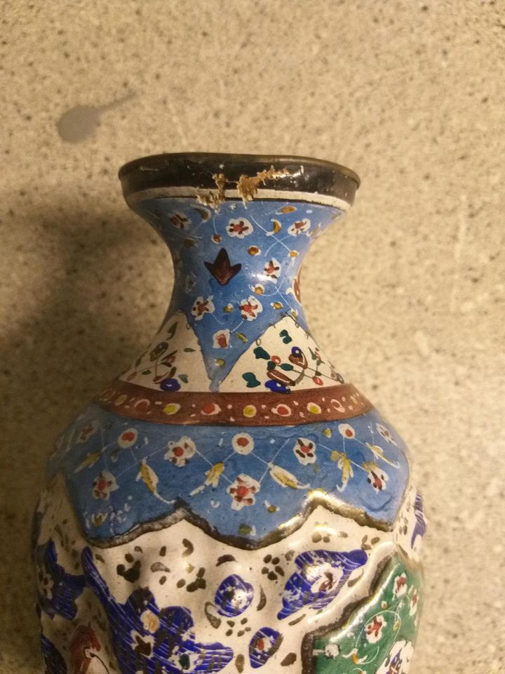 Persische Minakari-Emaile Vase 20er Jahre in Bonn