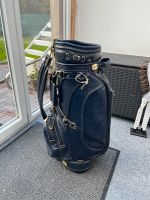 Bennington Golfbag / Golftasche Leder Blau/Gold RARITÄT Bremen - Oberneuland Vorschau