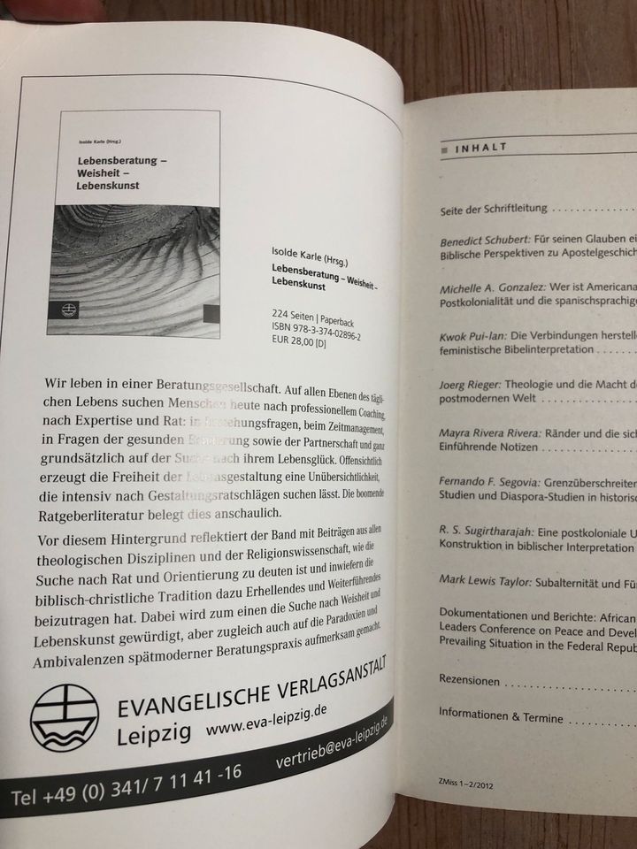 Interkulturelle Theologie 1-2/12 Zeitschrift Missionswissenschaft in Köln